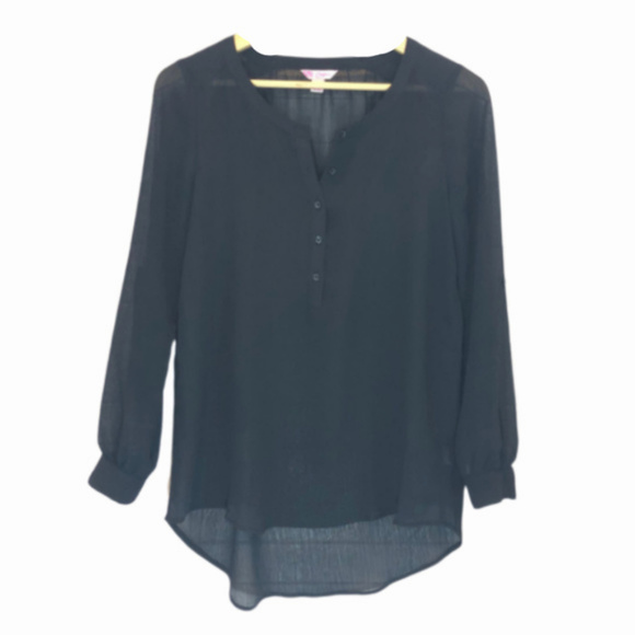 Candie's Tops - Candies Black Sheer Blouse - Medium